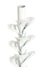 Candle stick 12x41 cm PARANA matt cream