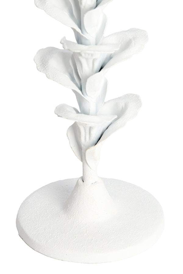 Candle stick 12x41 cm PARANA matt cream