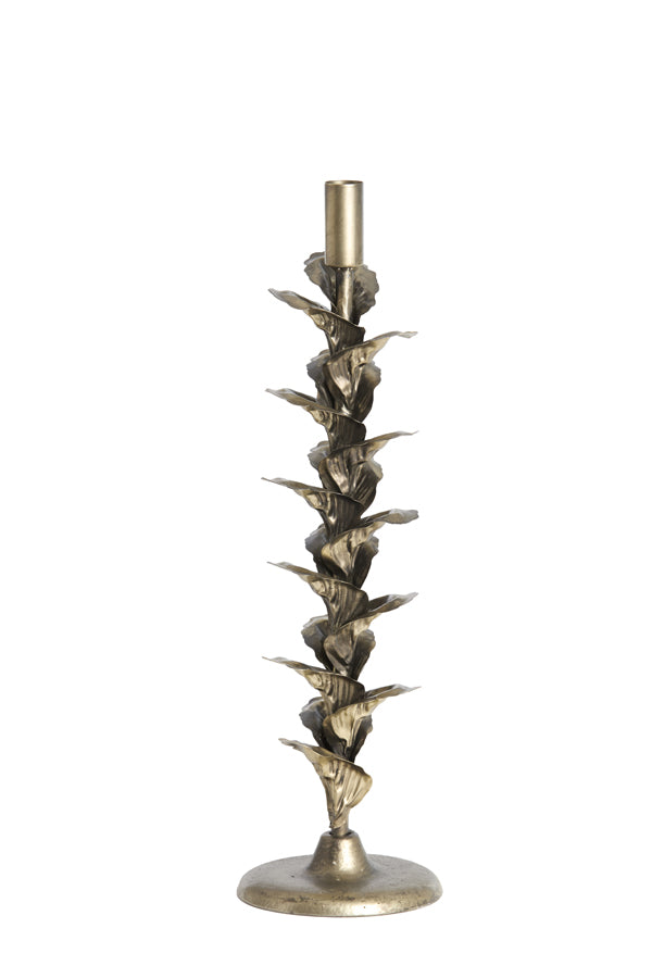 Candle stick 12x41 cm PARANA bronze