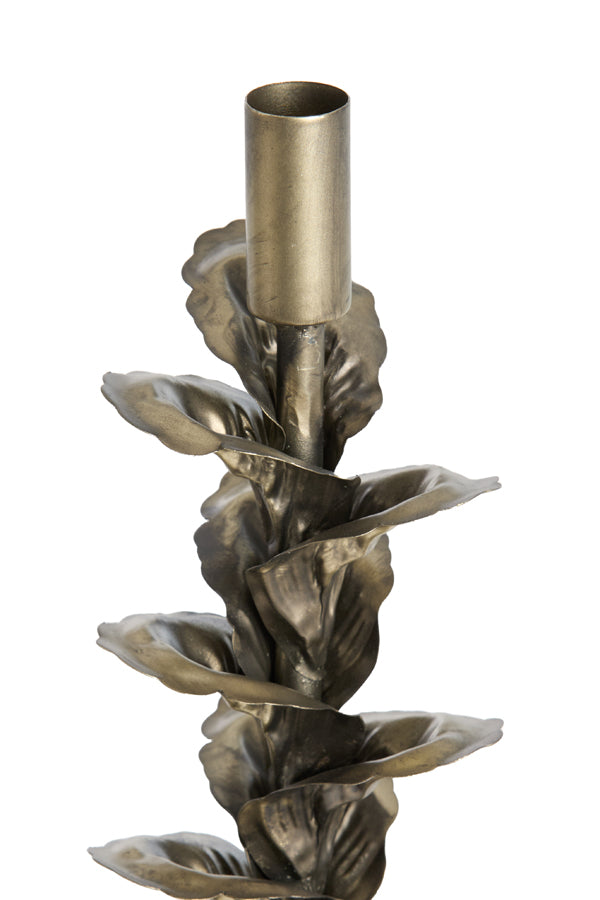 Candle stick 12x41 cm PARANA bronze