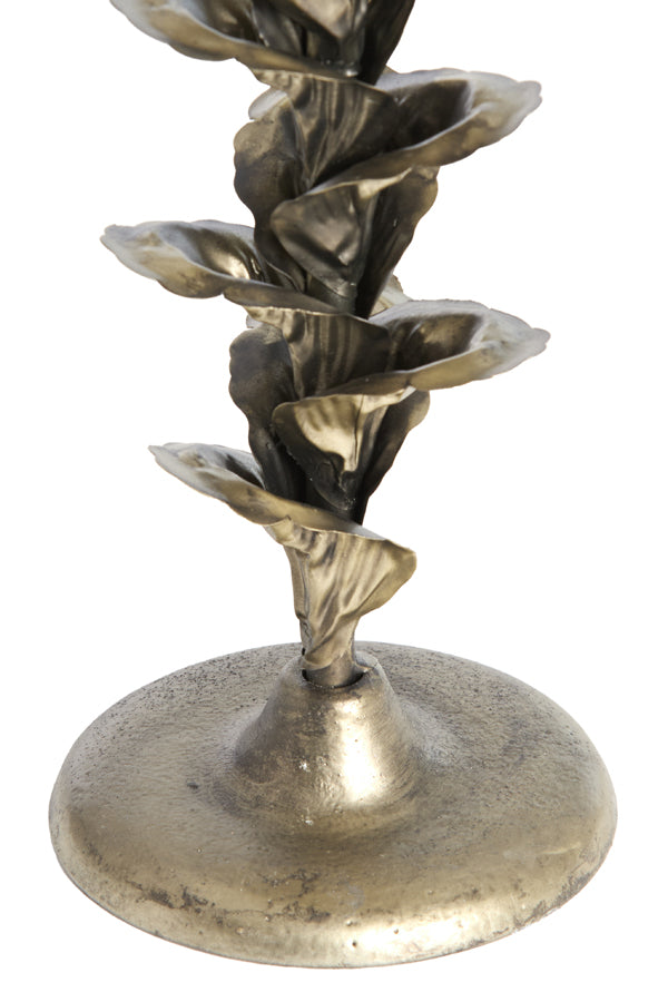 Candle stick 12x41 cm PARANA bronze