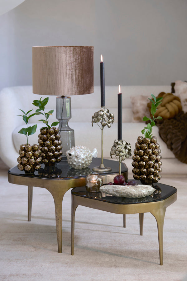 Candle stick 14,5x12,5x28,5 cm ITAJAI bronze