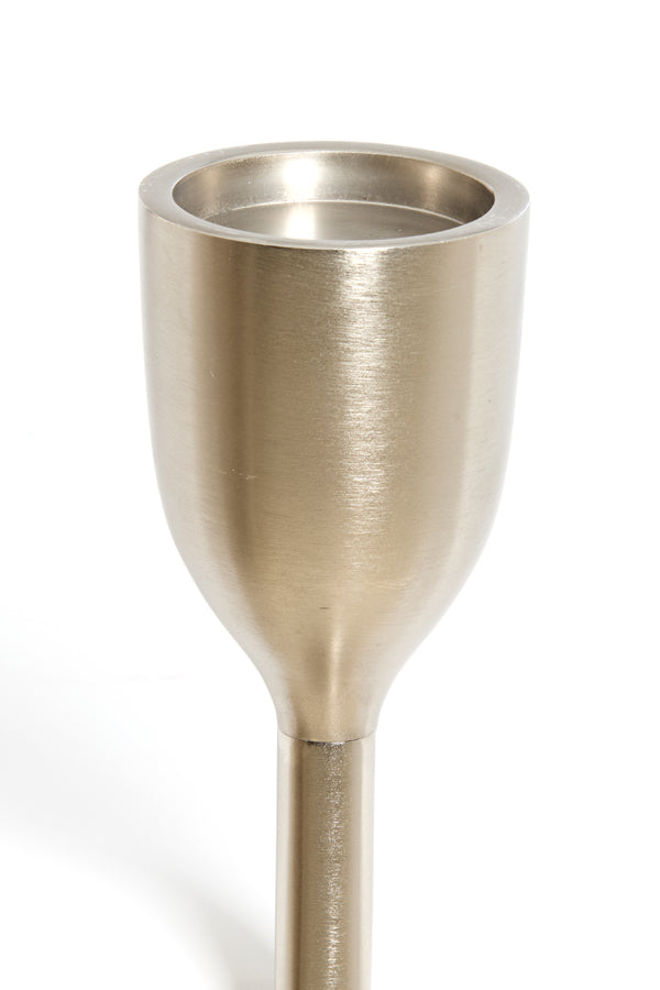 Candle holder 13x77 cm VELEZ nickel satin