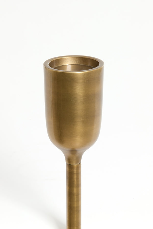 Candle holder 13x104 cm VELEZ antique bronze