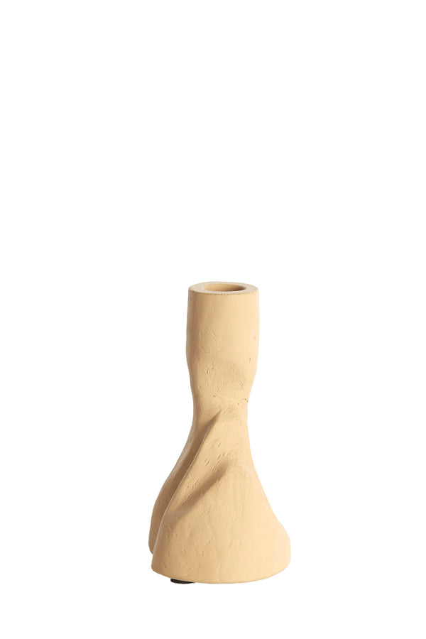 Candle stick 10x9x17,5 cm ARKADIA sand