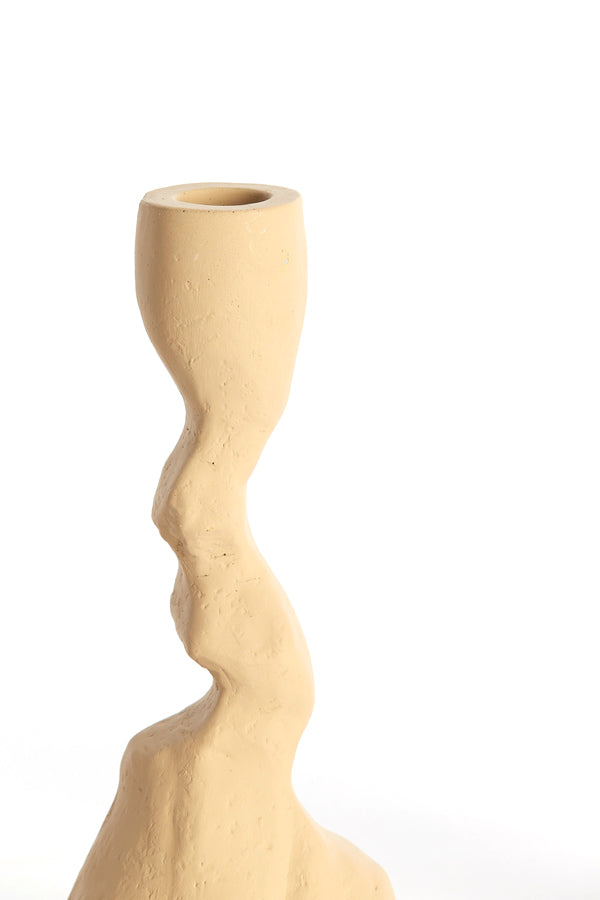 Candle stick 10x9x22,5 cm ARKADIA sand