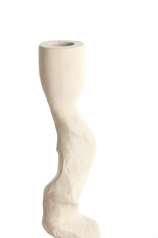 Candle stick 10x9x27 cm ARKADIA cream