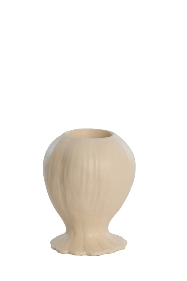 Candle holder 16x19,5 cm REWA ceramics cream