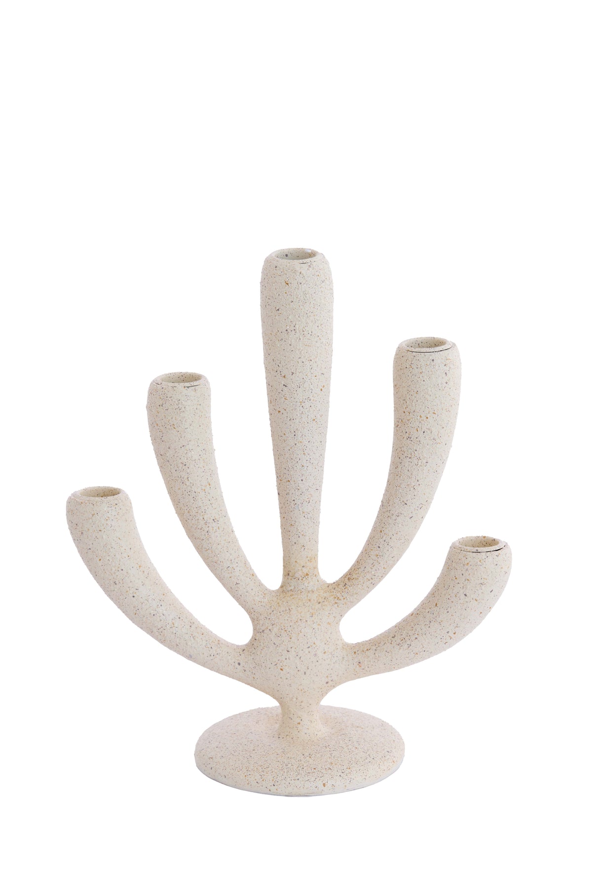 Candle stick 5L 25x11,5x28,5 cm POLINO matt cream