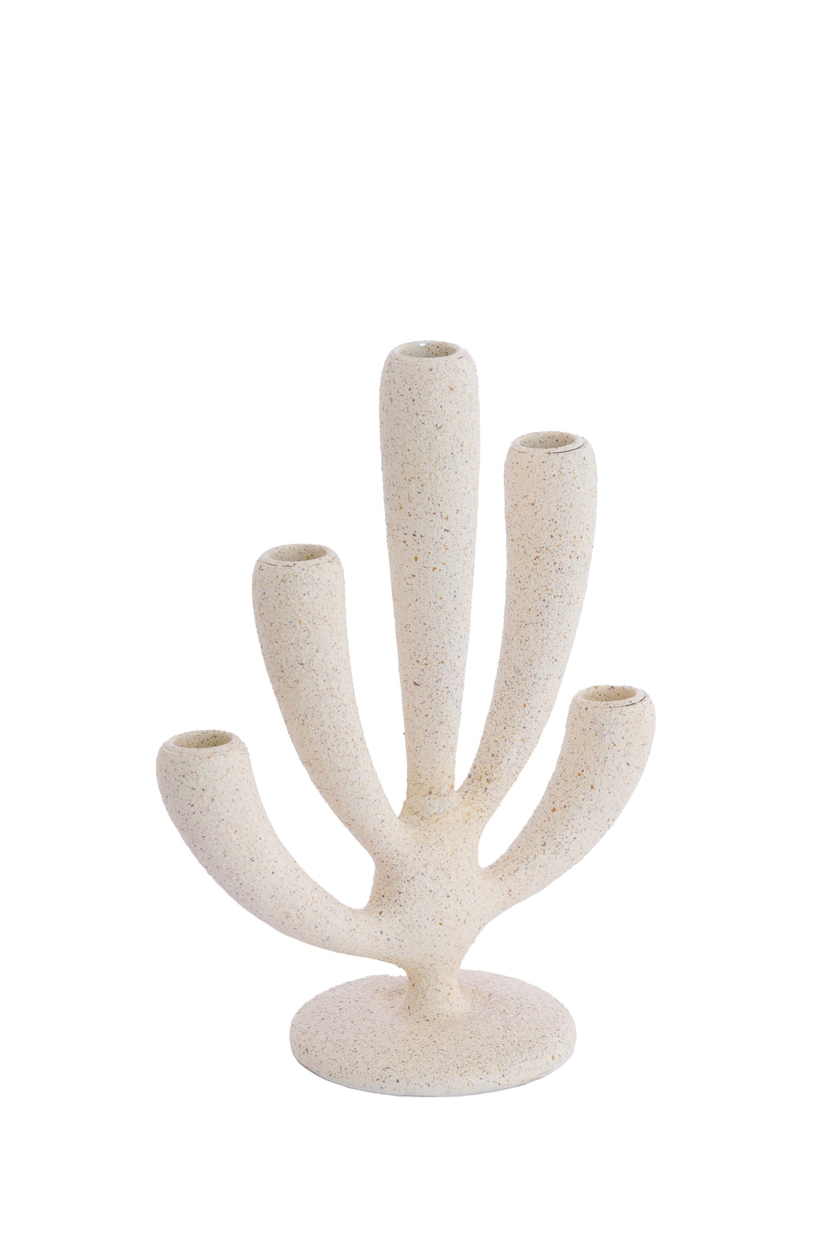 Candle stick 5L 25x11,5x28,5 cm POLINO matt cream