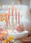 Candle stick 5L 25x11,5x28,5 cm POLINO matt cream