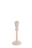 Candle stick 8x18,5 cm AVILES cream+red