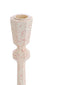 Candle stick 8x18,5 cm AVILES cream+red
