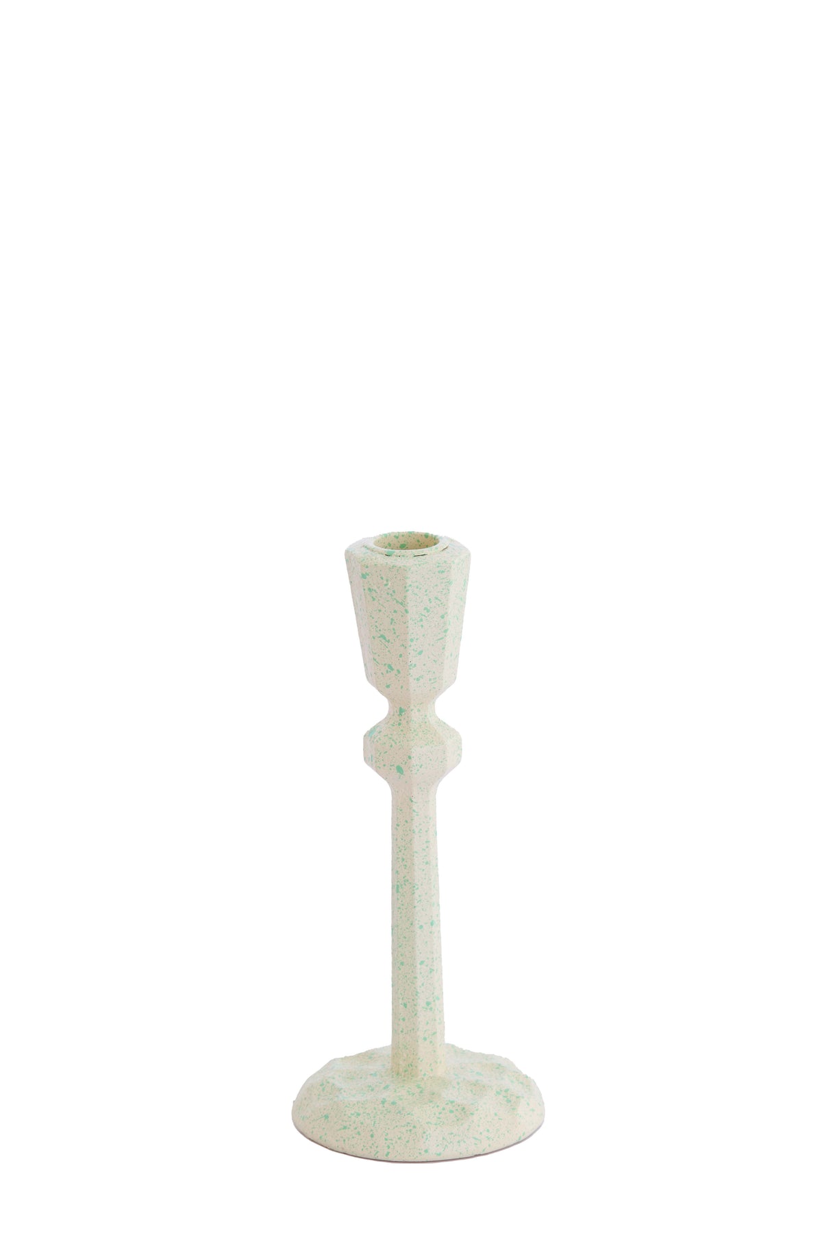 Candle stick 8x18,5 cm AVILES light green+green