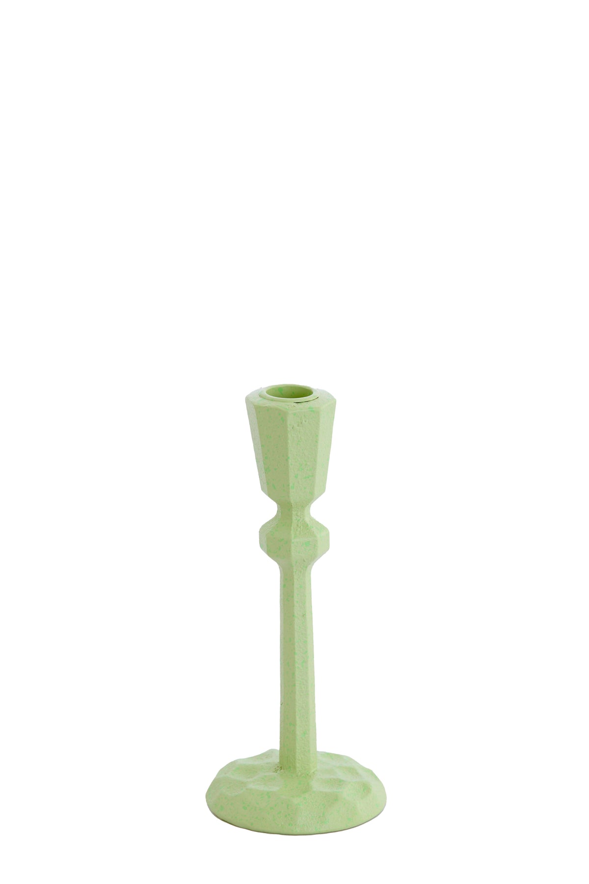 Candle stick 8x18,5 cm AVILES green