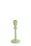 Candle stick 8x18,5 cm AVILES green