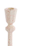 Candle stick 8x23 cm AVILES cream+red