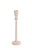 Candle stick 8x28 cm AVILES cream+red