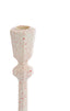 Candle stick 8x28 cm AVILES cream+red