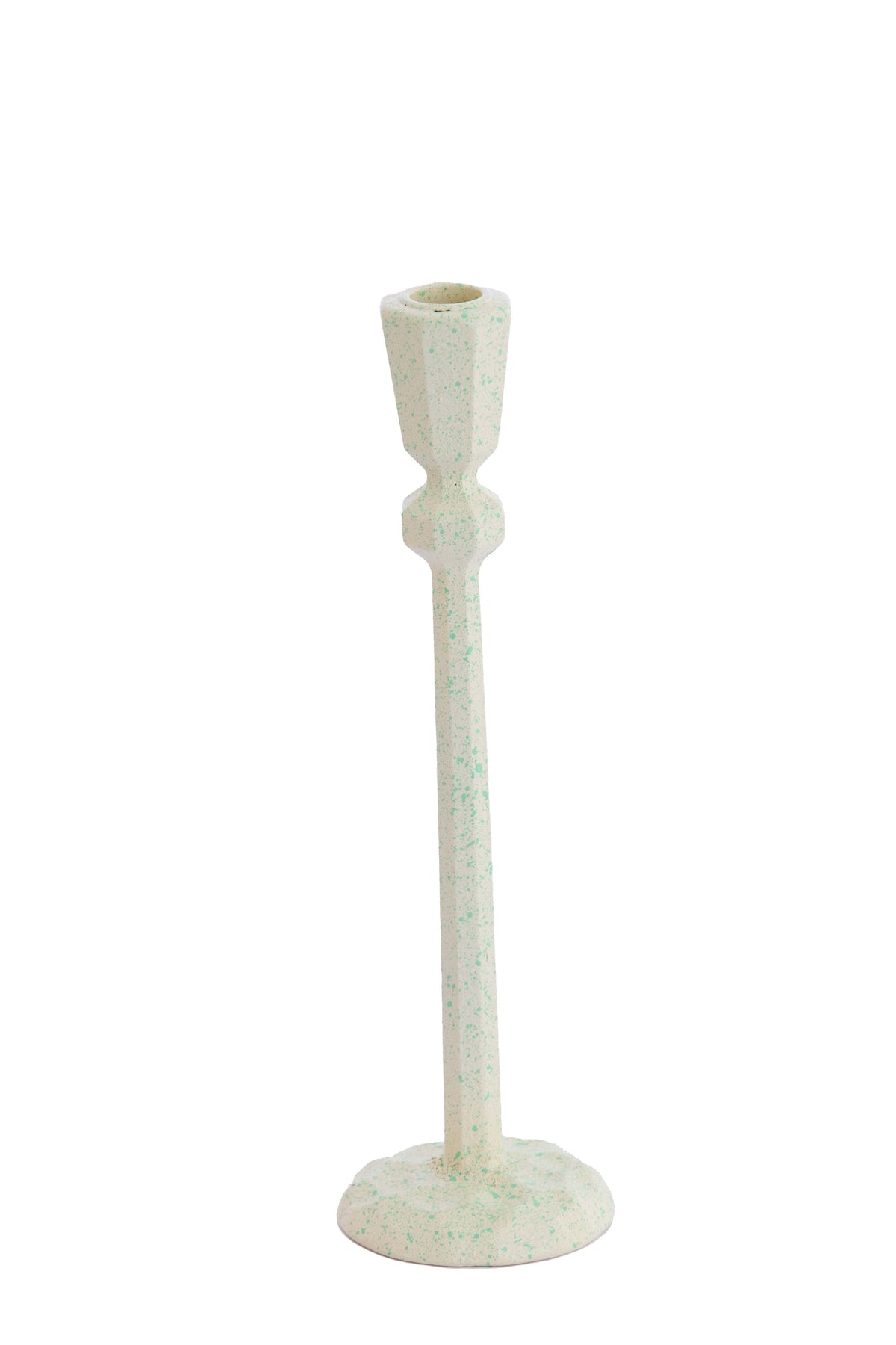Candle stick 8x28 cm AVILES light green+green