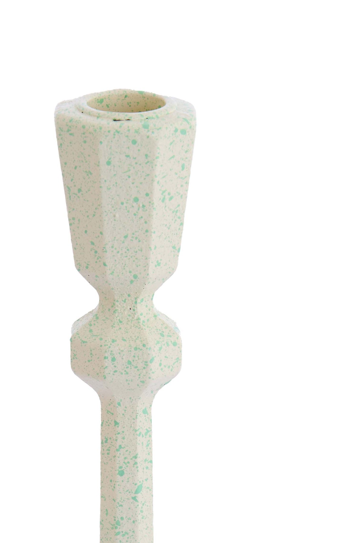 Candle stick 8x28 cm AVILES light green+green