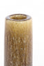 Candle stick 10x15,5 cm BURANO ceramics ocher y-olive green