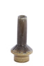 Candle stick 10x20,5 cm BURANO ceramics olive green-brown