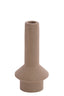 Candle stick 10x20,5 cm BURANO ceramics matt brown