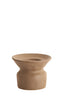 Candle holder 12x9 cm ATRANI ceramics matt brown