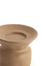 Candle holder 12x9 cm ATRANI ceramics matt brown