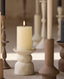 Candle holder 11,5x12,5 cm ATRANI ceramics matt cream