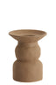 Candle holder 12,5x15 cm ATRANI ceramics matt brown