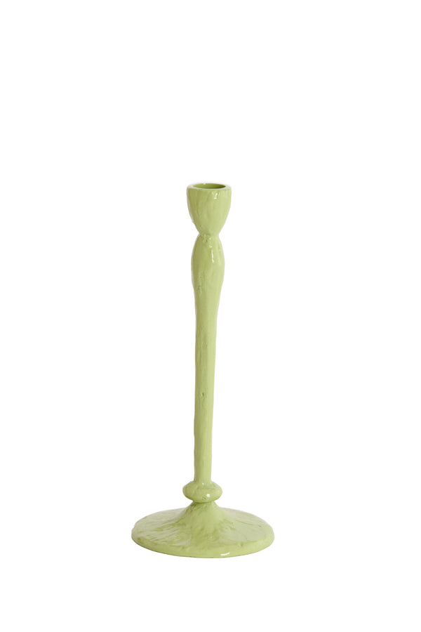 Candle stick 10x25 cm ASOLO light green