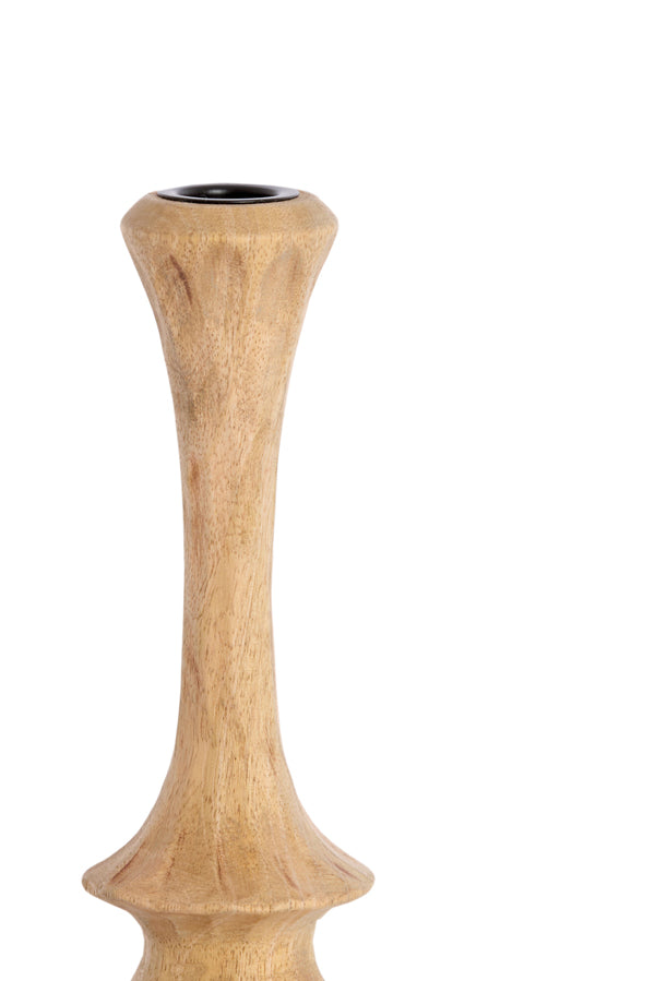 Candle stick 6,5x22 cm CIRILO wood natural