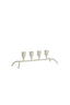 Candle stick 4L 38x11,5x10 cm CALZADA cream