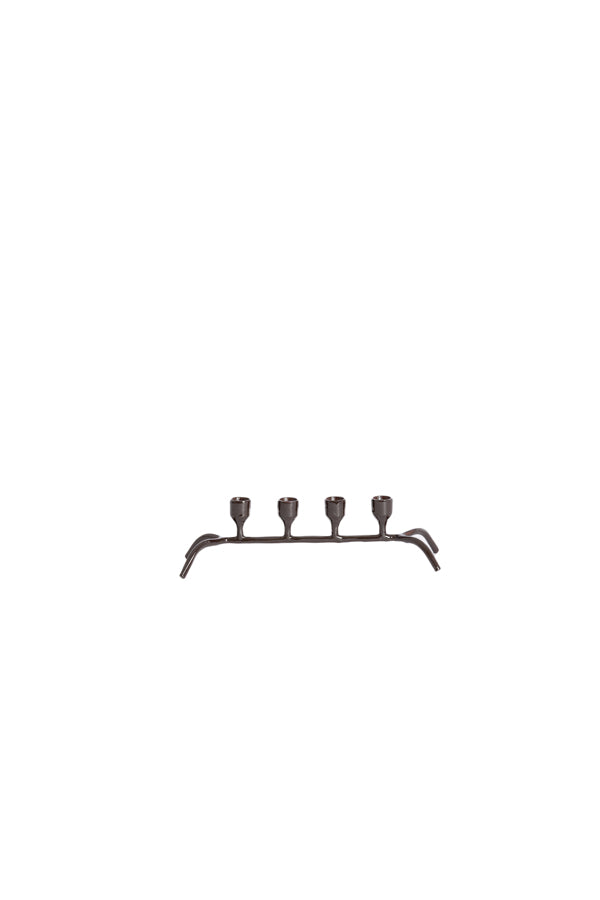 Candle stick 4L 38x11,5x10 cm CALZADA shiny dark brown