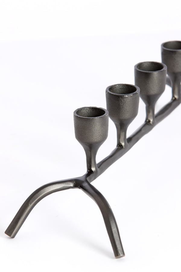 Candle stick 7L 63x24x12 cm CALZADA gunmetal