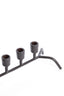Candle stick 7L 63x24x12 cm CALZADA shiny dark brown