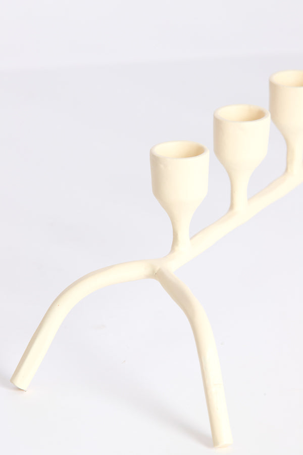 Candle stick 9L 80,5x16x14,5 cm CALZADA cream