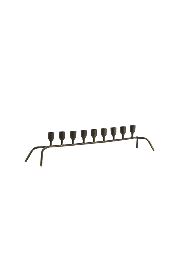 Candle stick 9L 80,5x16x14,5 cm CALZADA gunmetal