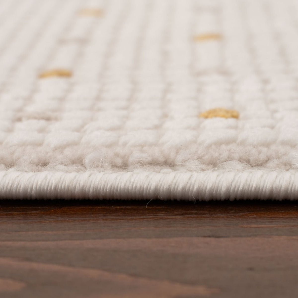 Carmel Cream-Gold Dots Rug | 6080