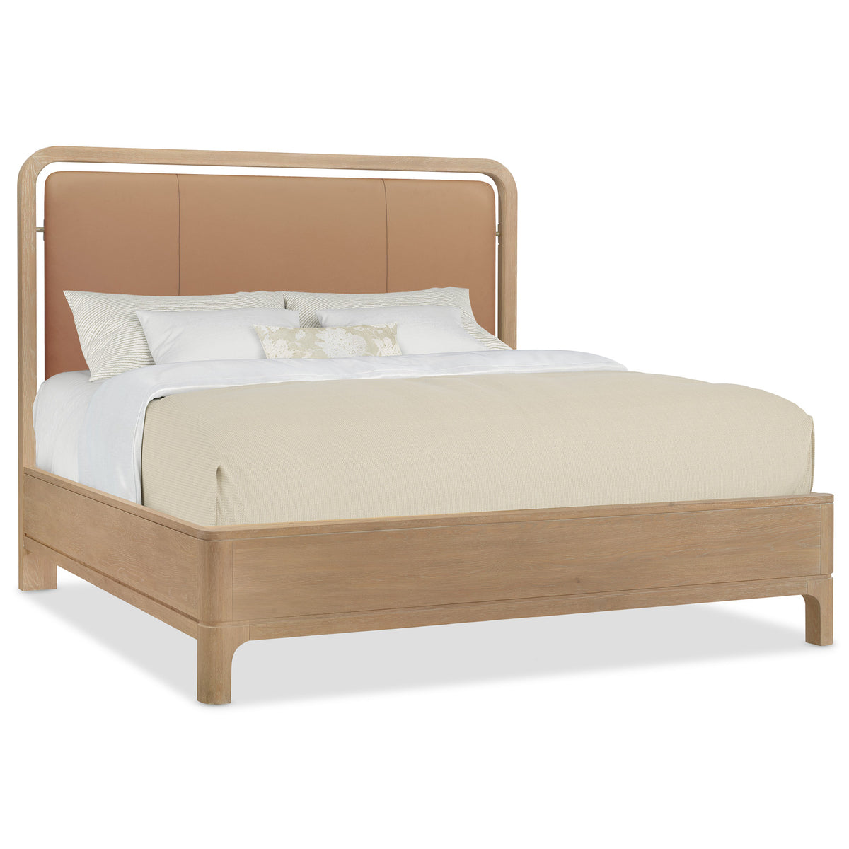 Banyon Bay King Leather Panel Bed