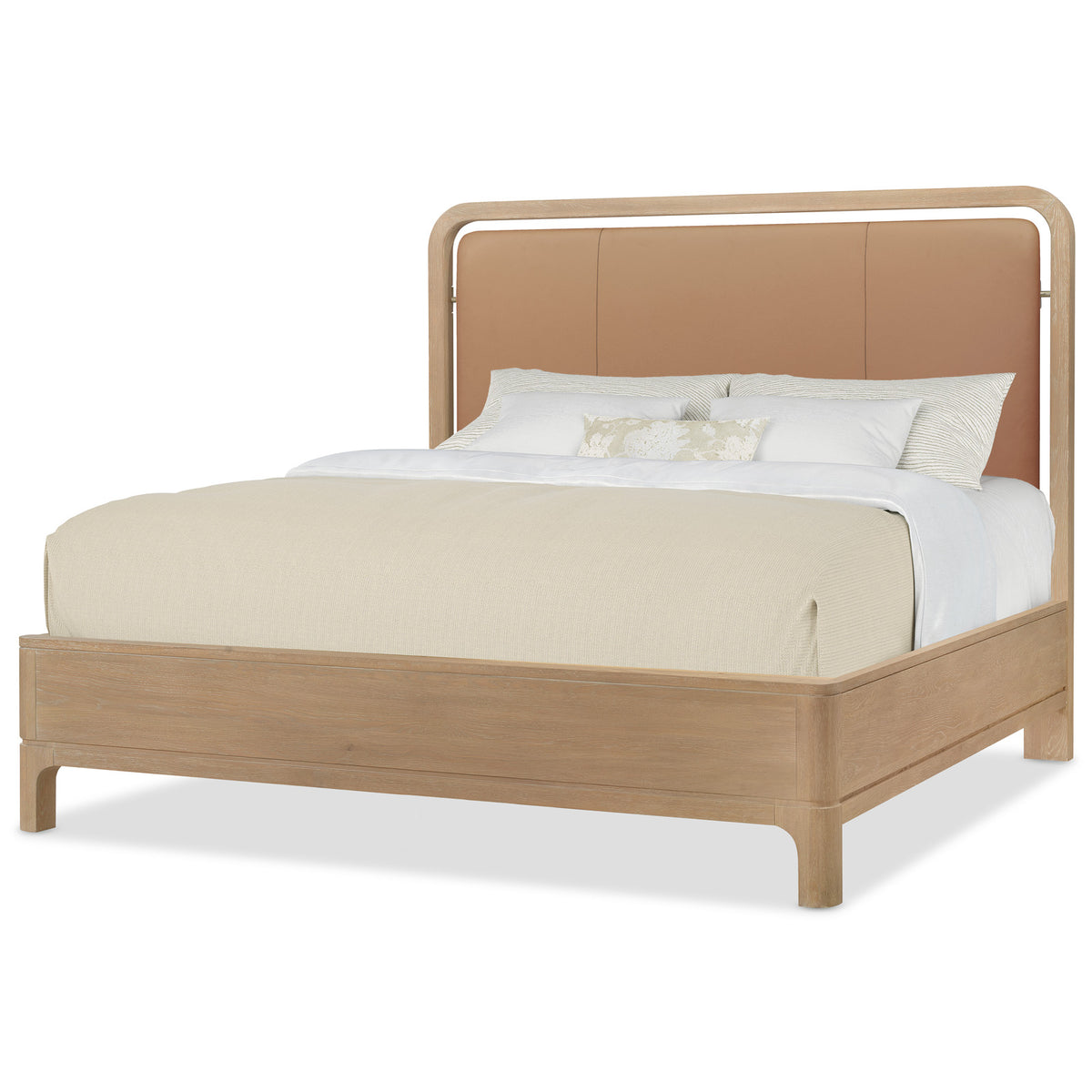 Banyon Bay King Leather Panel Bed