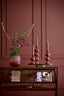 Candle stick 10x17 cm CALDAS shiny terra