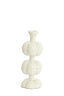 Candle stick 10x26 cm CALDAS shiny cream