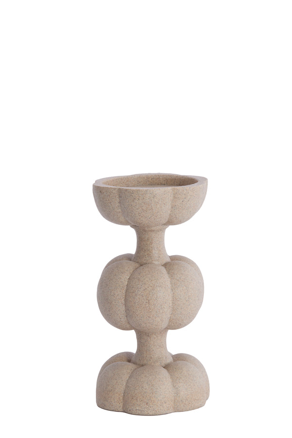 Candle holder 13x24,5 cm ASTORIA sand