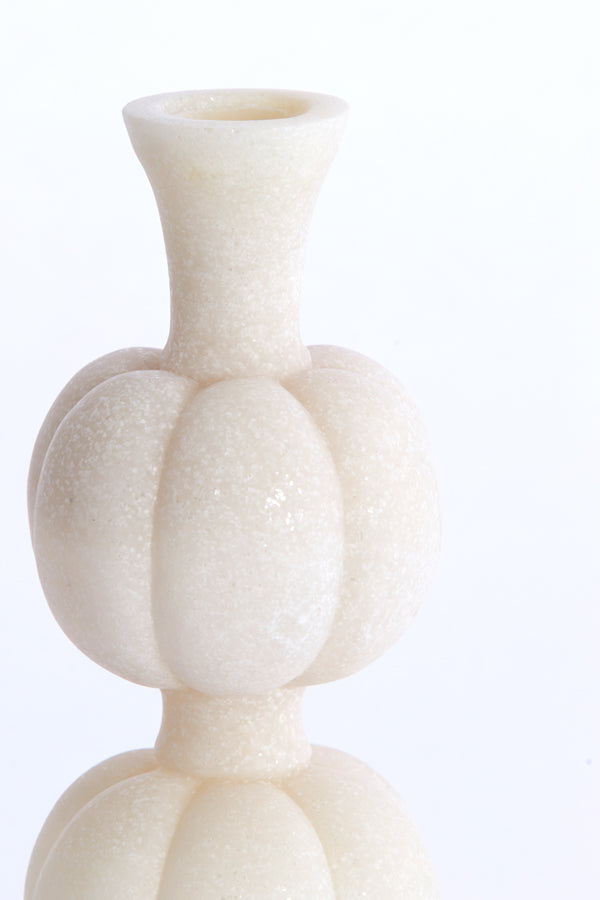 Candle stick 11x17 cm AUBURN beige