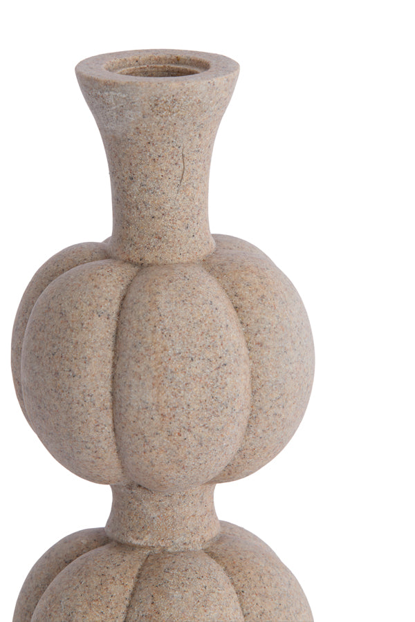 Candle stick 11x17 cm AUBURN sand