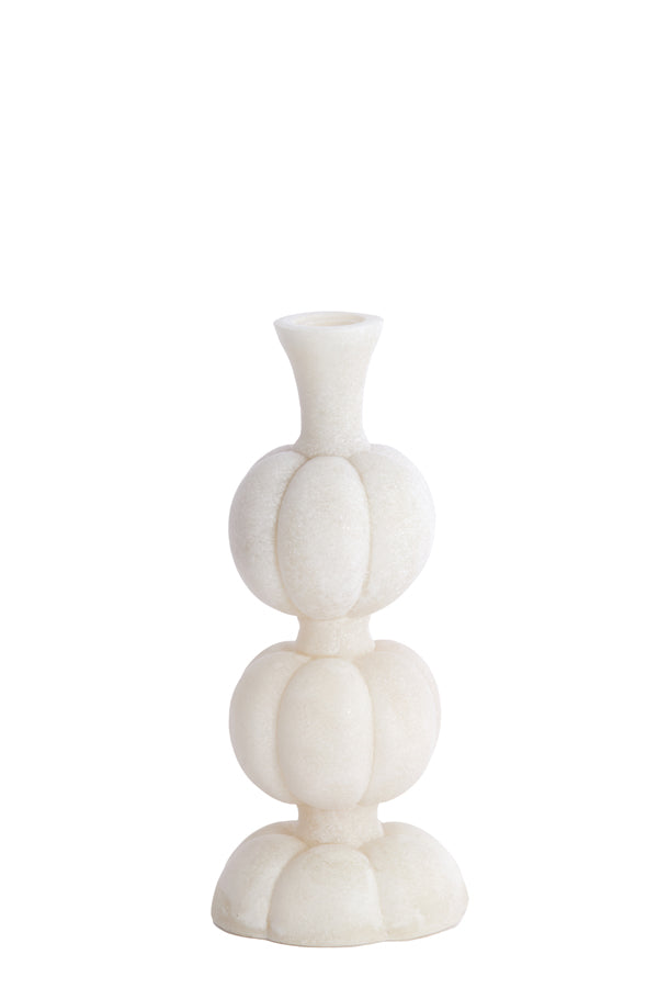Candle stick 11x25,5 cm AUBURN beige