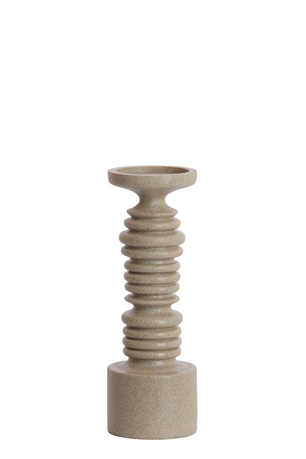 Candle holder 11x32 cm BOLA sand